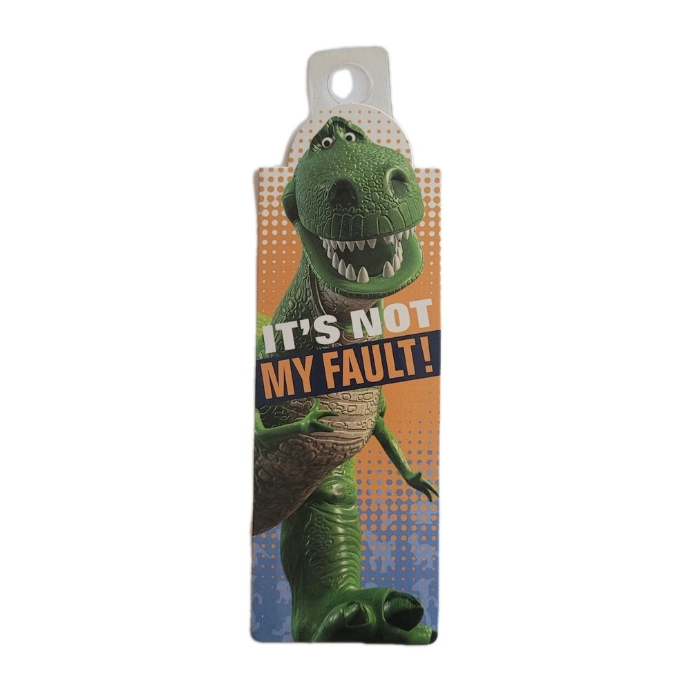 2010 Toy Story 3 T Rex Bookmark Magnetic Magnet Not My Fault UK Called If, #6805